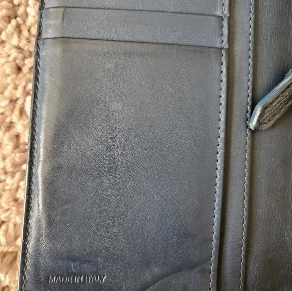 Burberry Blue Leather Wallet - Picture 7 of 11